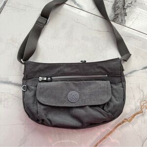 Kipling Syro Crossbody Nylon Bag Cool Grey
